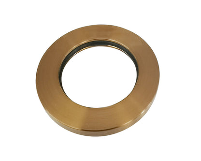 Slim rozet kraangedeelte eenhendel wastafelkraan 50 mm geborsteld brons koper PVD - WDtegels