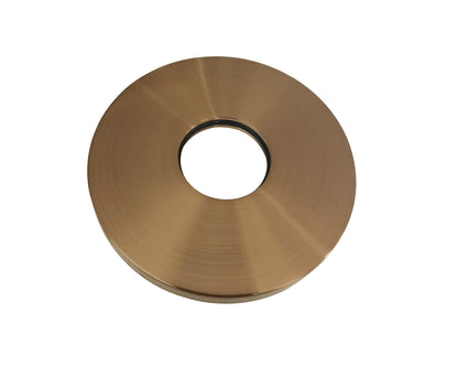 Slim rozet uitloop eenhendel wastafelkraan 50 mm geborsteld brons koper PVD - WDtegels