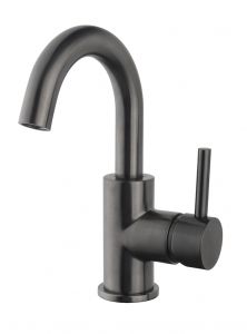 Wiesbaden Caral surface-mounted washbasin tap with swivel spout gunmetal