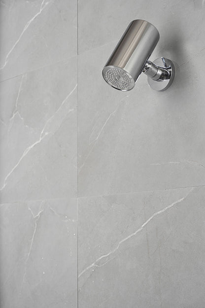 UniMatch Beam hoofddouche rond 1 stand met muurbevestiging chroom