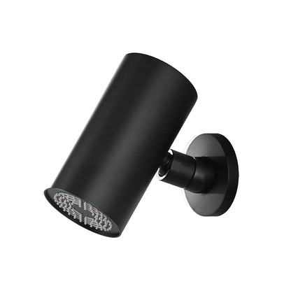 UniMatch Beam hoofddouche rond 1 stand met muurbevestiging mat zwart - WDtegels