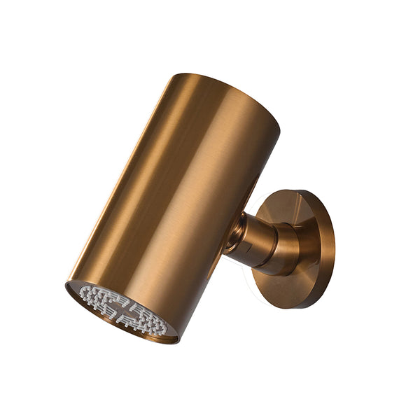 UniMatch Beam hoofddouche | 1 stand met muurbevestiging | Geborsteld brons koper PVD