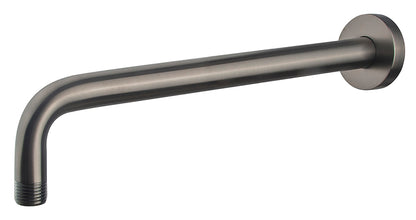 UniMatch douchearm rond met muurbevestiging 35cm Gunmetal PVD