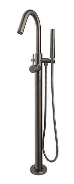Wiesbaden Caral freestanding bath mixer tap gunmetal
