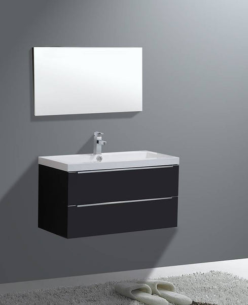 Badmeubel Senza Trend 100 Hoogglans Antraciet