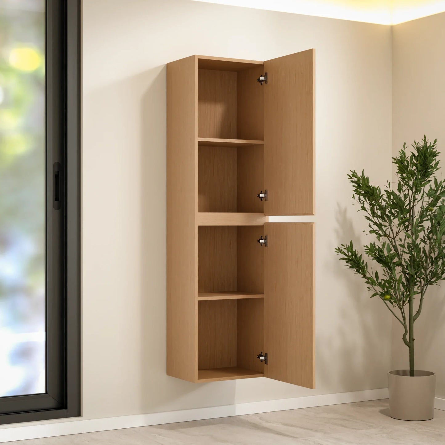 Column cabinet Ruvo - 150cm - Light Oak