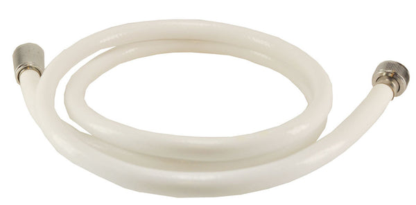 PVC shower hose 125cm white