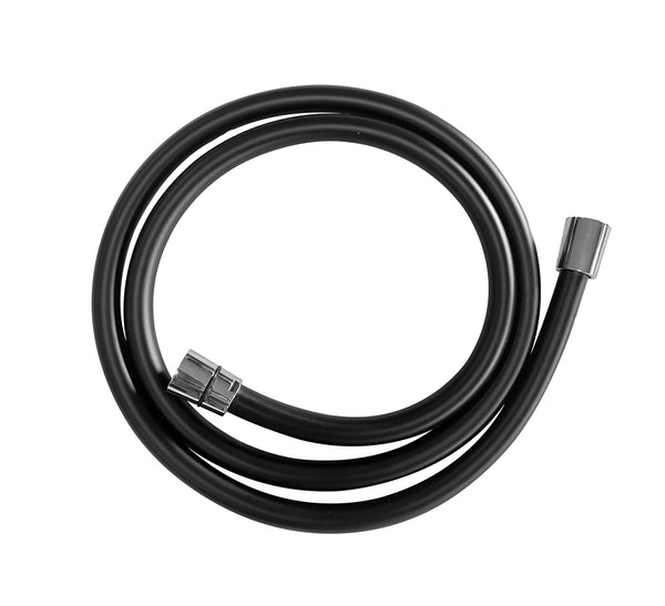 UniMatch shower hose | Plastic | 150cm | Matte black / chrome