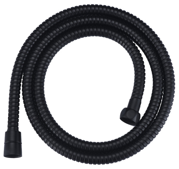 Wiesbaden luxe metalen doucheslang 150cm conisch mat-zwart