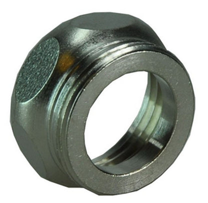 Uitloopkoppeling 1/2 inch binnendraad x M22 buitendraad
