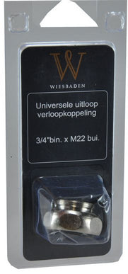Uitloopkoppeling 3/4 inch binnendraad x M22 buitendraad - afbeelding 2