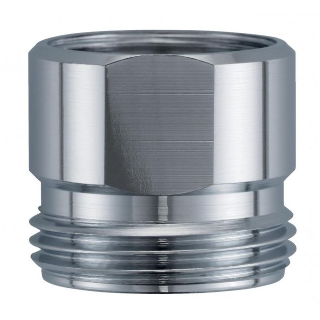 Verloopnippel M22 bi x 3/4 inch bu chroom