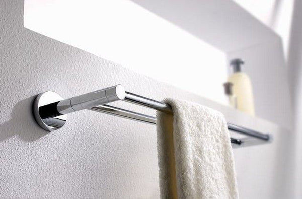 Round chrome towel rack