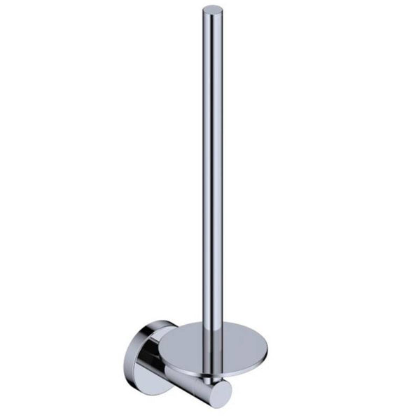 Toilet reserve roll holder round for 2 toilet rolls | Chrome