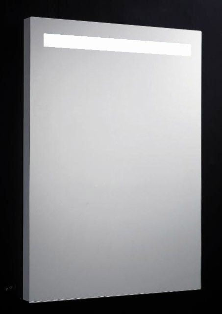 Aluminium spiegel 58x80cm met TL verlichting