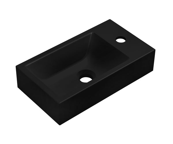 Ribbella fontein omkeerbaar | 40x22x9cm | Composiet mat zwart
