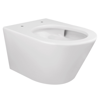 Vesta Tornado flush wandcloset rimless met nano coating met Flatline toiletzitting softclose en quick release glans wit - WDtegels