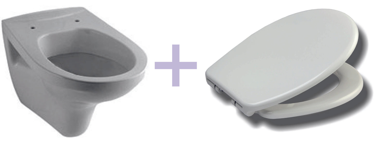 Sphinx wancloset 52 cm met Ultimo Soft-Close zitting wit