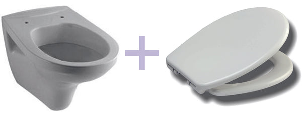 Inodoro suspendido Wiesbaden Sphinx de 52 cm + asiento Ultimo
