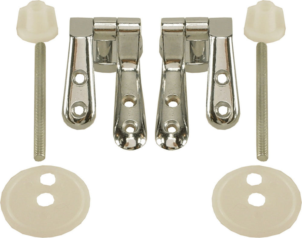 bevestigingset WC zitting hout chroom - WDtegels