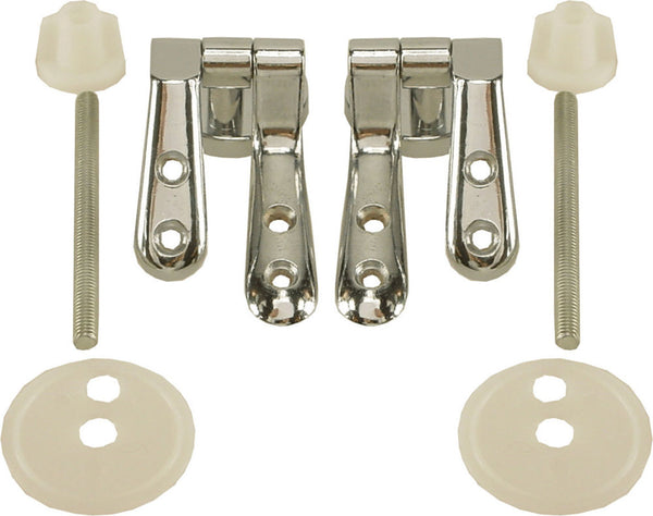 mounting set toilet seat wood chrome