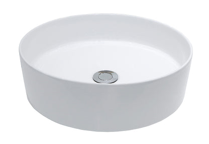 Link waskom rond 40 x 12 cm keramiek mat wit - WDtegels