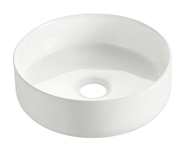 Colosso waskom rond | 36x12cm | Keramiek | Glans wit