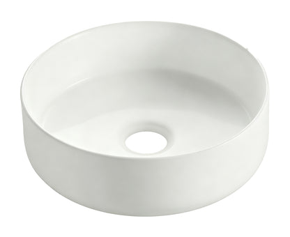 Colosso waskom rond 36 x 12 cm keramiek mat wit