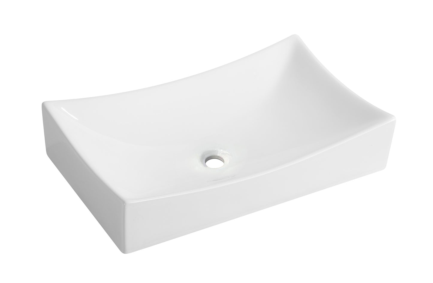 Wiesbaden Slide opzetwastafel 65.5x39.5x13.5cm wit