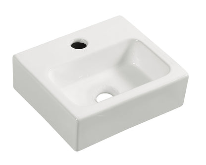 Leto mini fontein 28 x 24, 5 x 9 cm keramiek glans wit - WDtegels