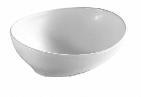 Barco waskom ovaal | 40x33x14cm | Glans wit