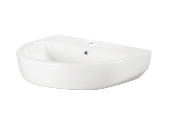 Fold washbasin 60 x 45 cm gloss white
