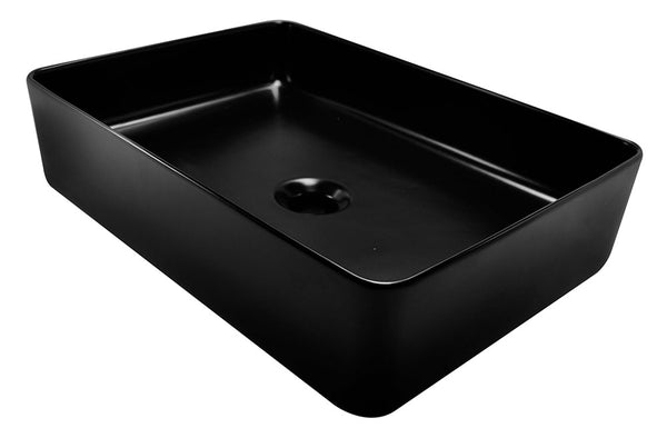 Link countertop washbasin 35 x 50 x 12 cm ceramic matt black