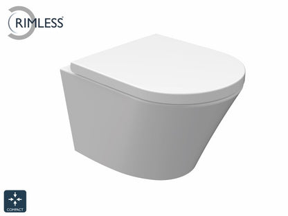 Vesta compact wandcloset 47 cm met Soft-Close zitting