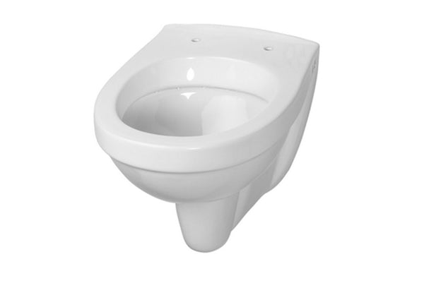 Inodoro suspendido acortado Trevi de Wiesbaden de 49 cm, KIWA, de descarga profunda, blanco