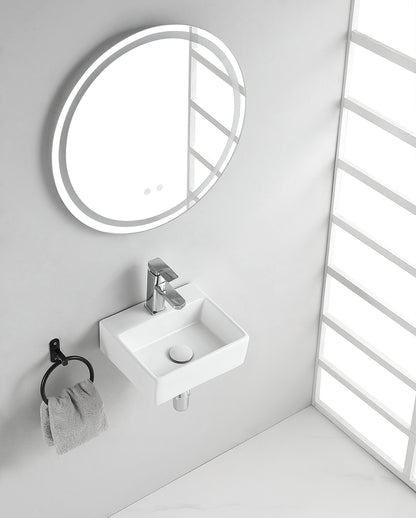 Leto fontein 33,5 x 29 x 11,5 cm keramiek glans wit - WDtegels