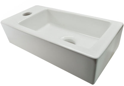 Rhea XS fontein 36 x 18 cm wit links
