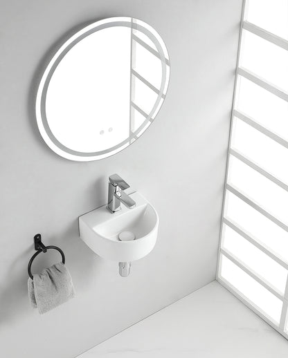 Lara fontein 30 x 25 x 12 cm keramiek glans wit - WDtegels