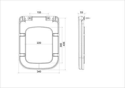 Carré toiletzitting softclose en quick release | Glans wit - WDtegels