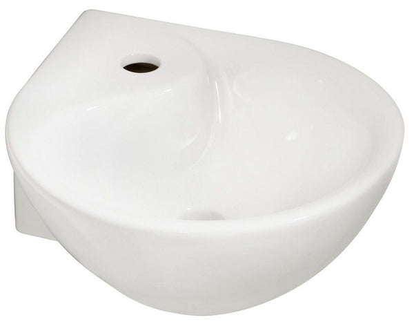 Porta corner basin | 35x35x14.5cm | Gloss white