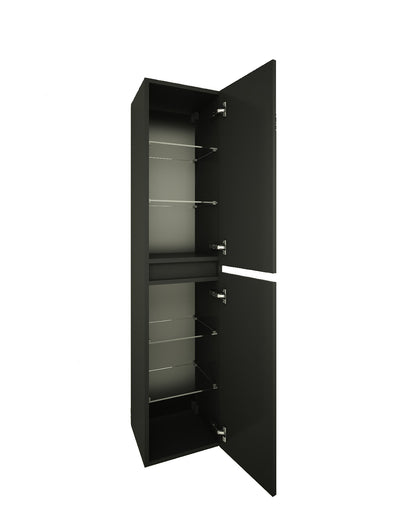 Marmaris kolomkast 160x35x35 cm mat zwart - WDtegels
