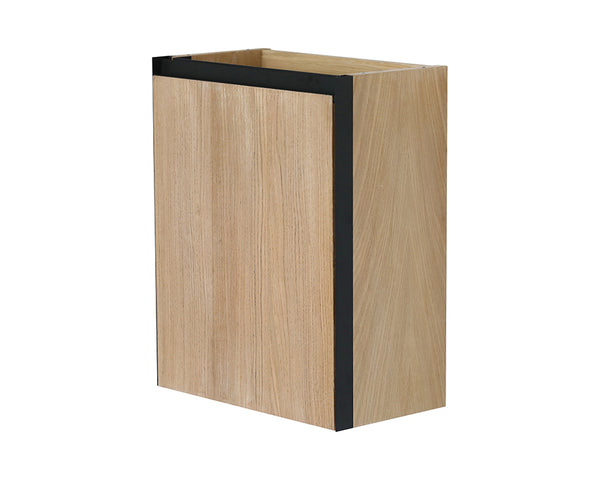 Lotus fountain cabinet 40x21.8 cm natural oak/matt black