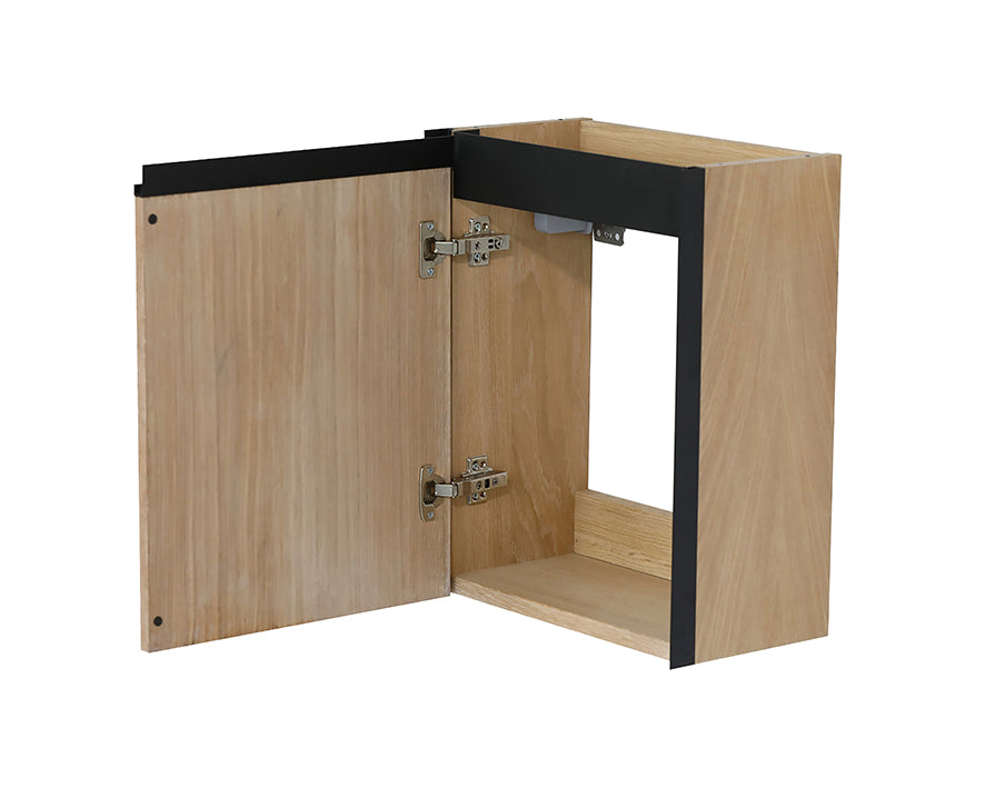 Lotus fonteinkast 40x21,8 cm naturel eik/mat zwart - WDtegels