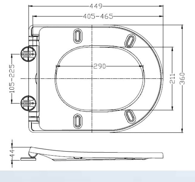 Wiesbaden Vesta-Junior rimless wandcloset wit+ Shade zitting mat-zwart - WDtegels