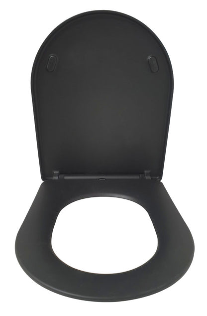 Wiesbaden Shade Slim toiletzitting + deksel one-touch mat-zwart - WDtegels