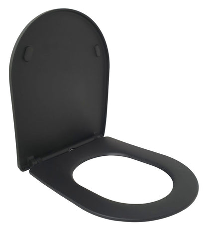 Shade slim toiletzitting softclose en quick release mat zwart - WDtegels