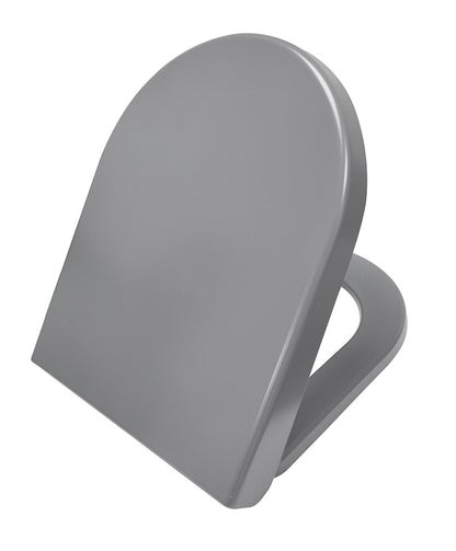Vesta toiletzitting softclose en quick release mat grijs - WDtegels