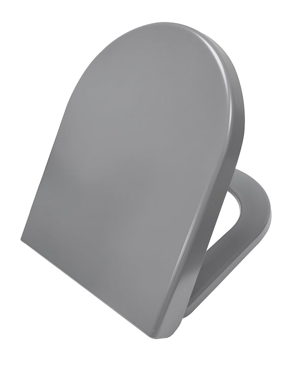 Vesta toilet seat soft close and quick release matt gray