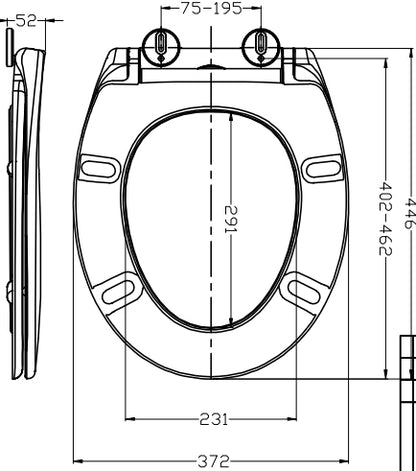 Ultimo 3.0 toiletzitting softclose en quick release | Mat wit - WDtegels