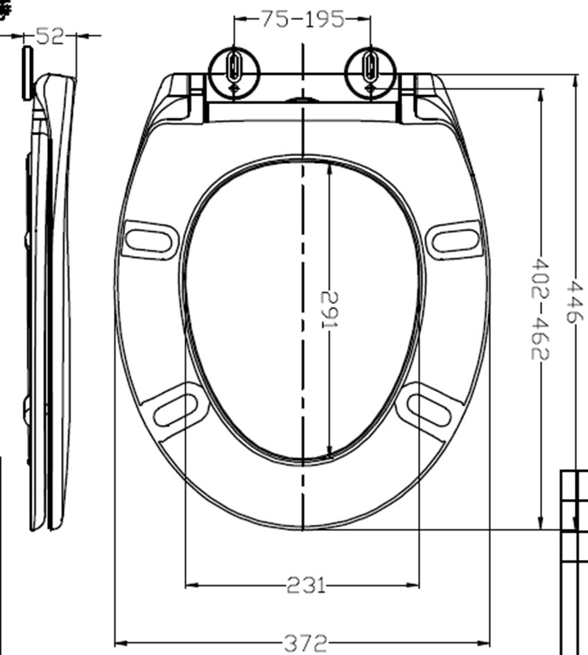 Ultimo 3.0 toiletzitting softclose en quick release | Mat zwart - WDtegels